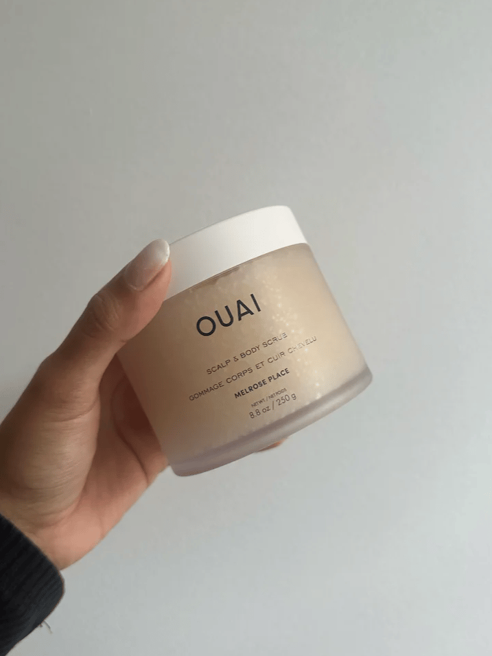OUAI Scalp & Body scrub.