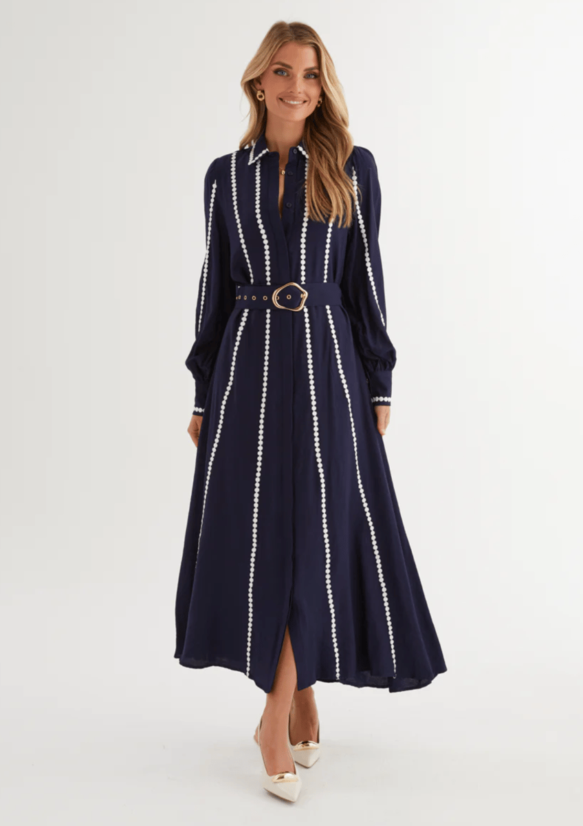 maxi dress navy blue for any event