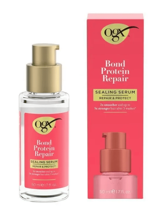 OGX Bond Protein Sealing Serum.