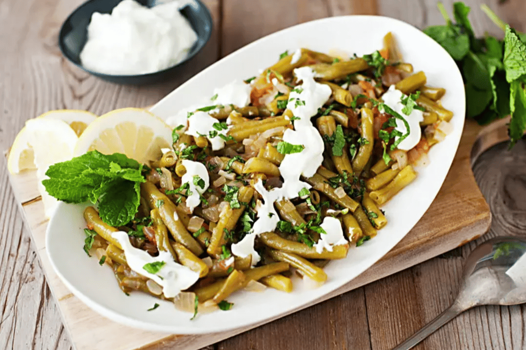 Turkish-Style Braised Green Beans. 