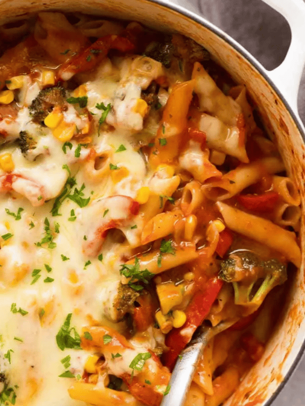 One Pot Vegetable Pasta.
