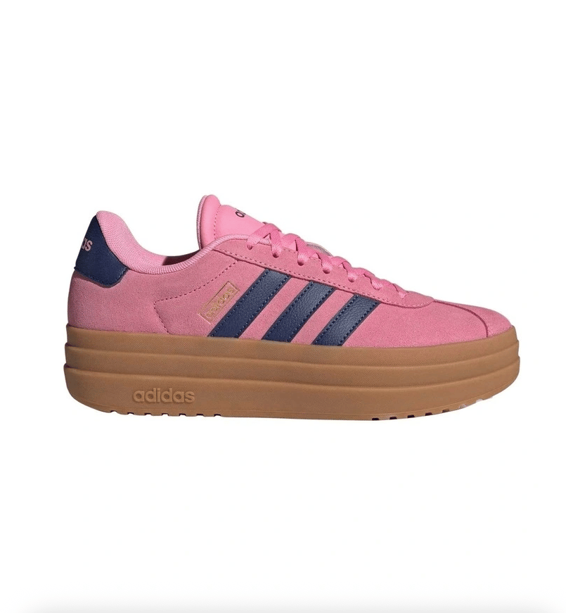 Adidas VL Court Bold Shoes in Pink and Navy