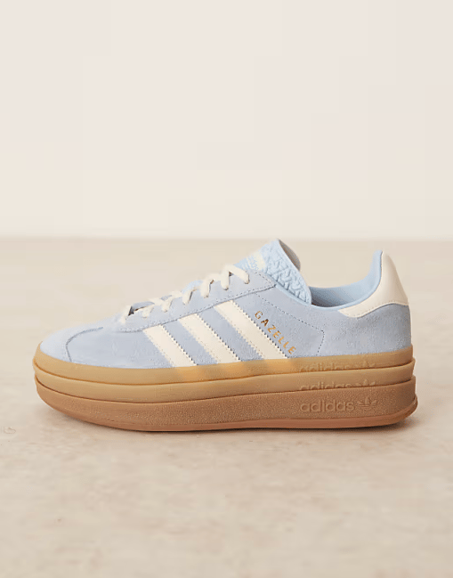 Adidas Original Gazelle Bold in Suede Baby Blue,