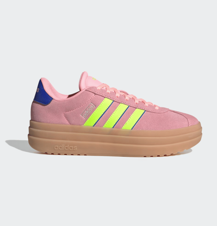 Adidas VL Court Bold Shoes in Pink, Blue and Yellow
