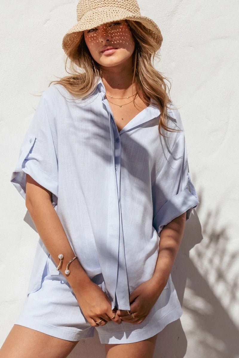 v neckline shirt from Petal & Pup