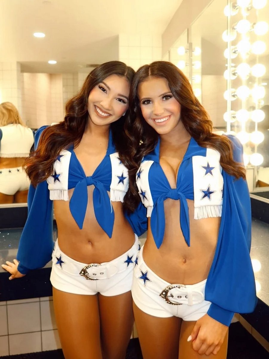 Allison and Madie Dallas Cowboy Cheerleaders