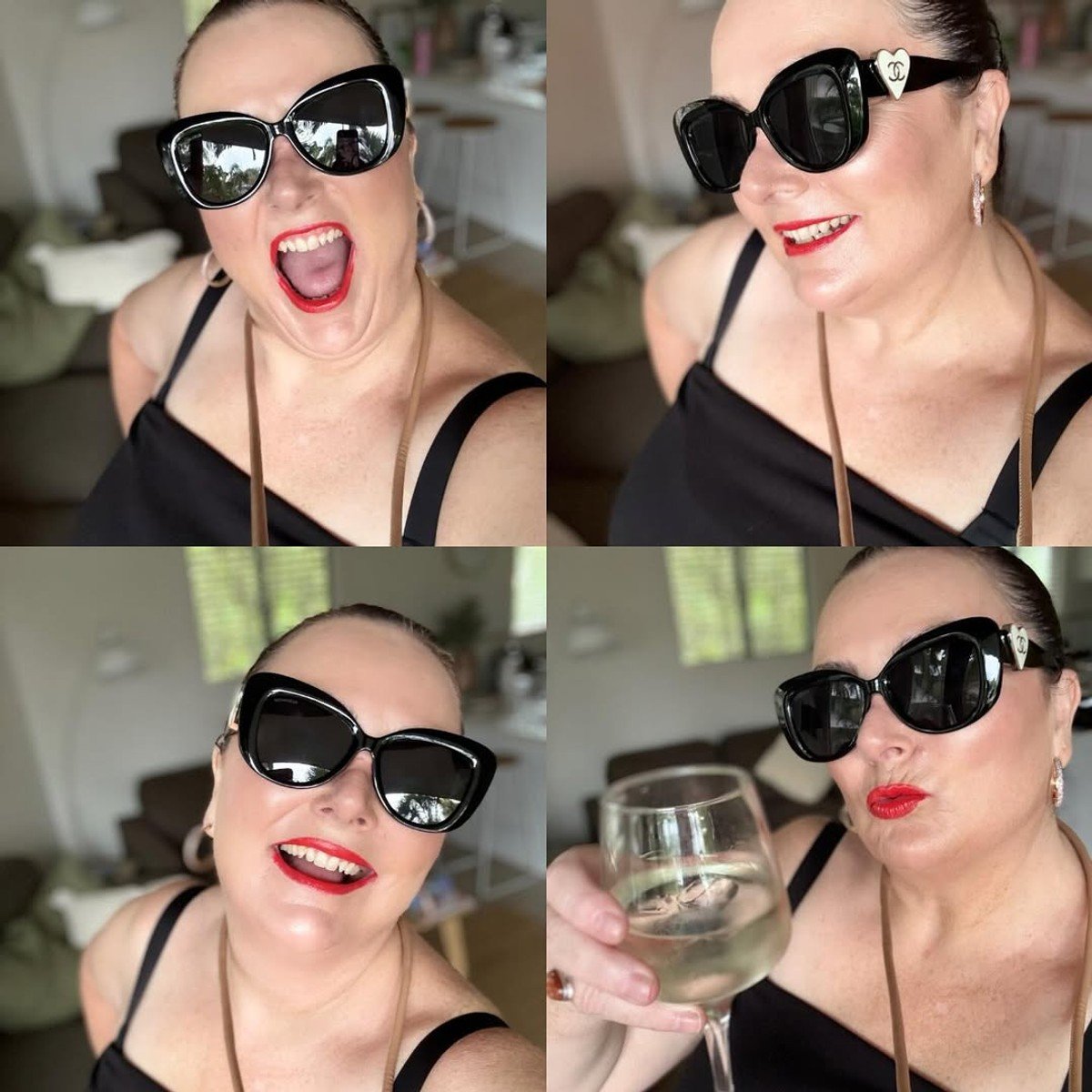 woman wearing holme beauty makeup products