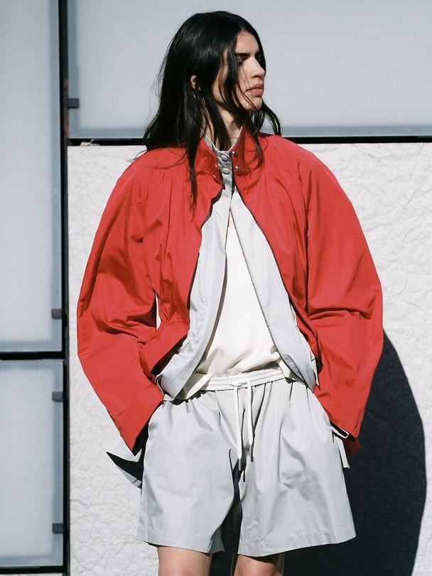 ST. AGNI Paper Taffeta Parka