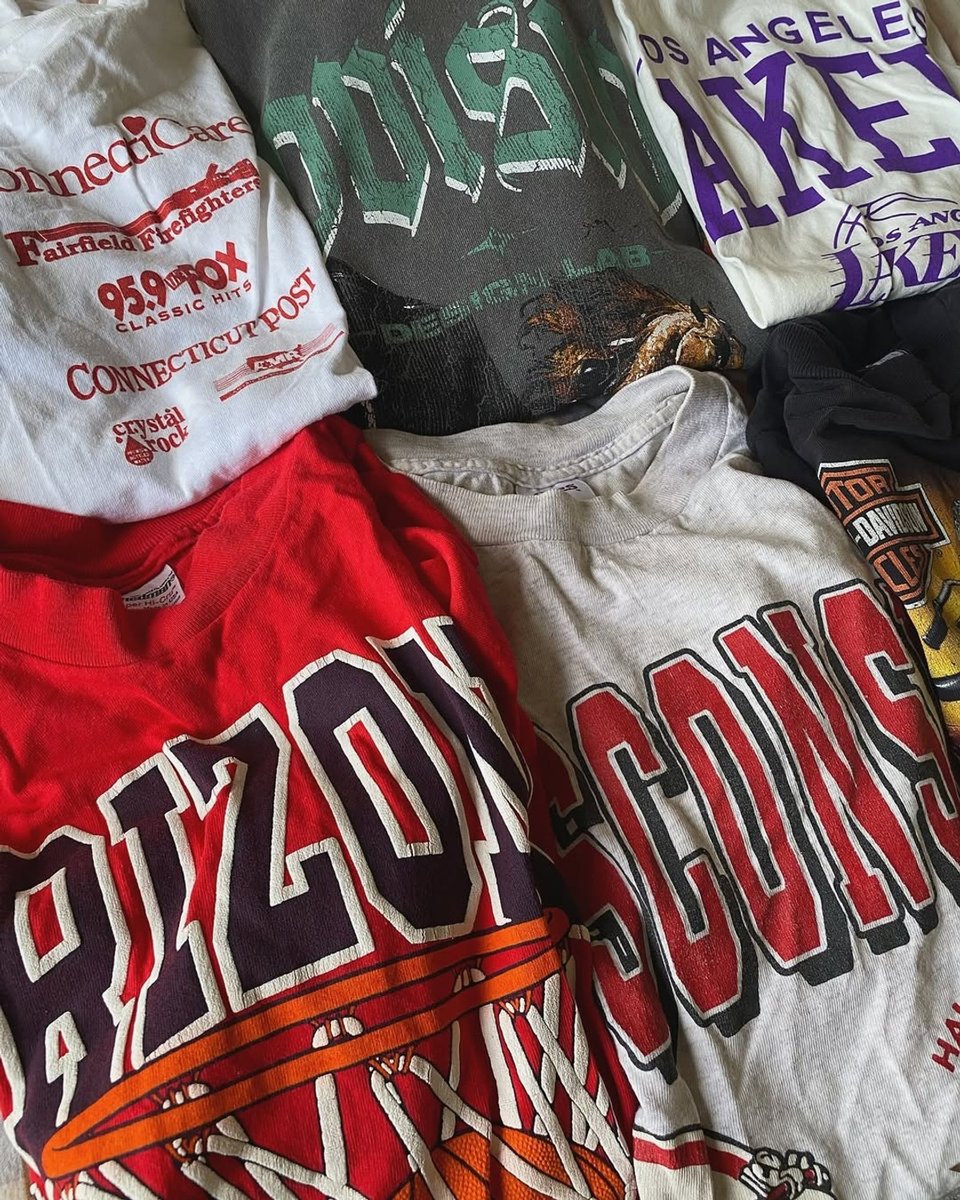 Vintage t-shirts.