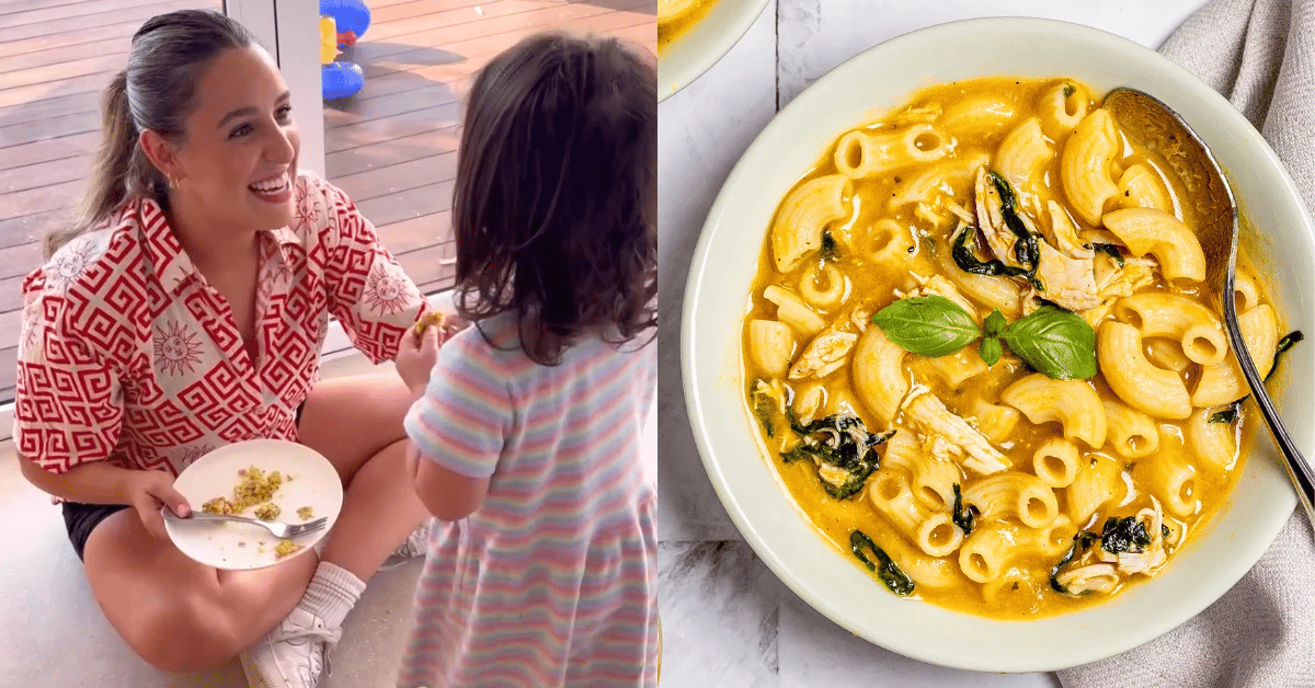 Leah Itsines shares 3 easy pasta recipes kids will eat.