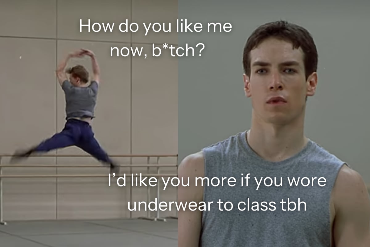 The 2000 ballet drama Center Stage is the best movie.