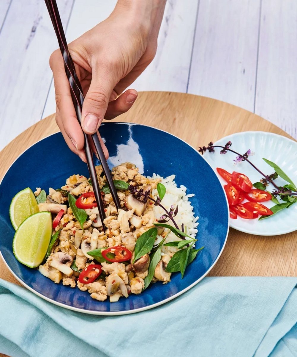 photo of the Thai Basil Chicken Rice 