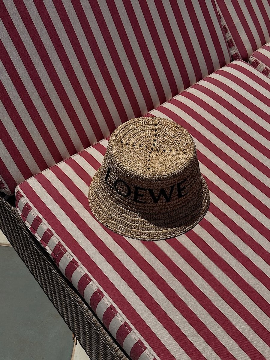 Annabel Falco's Loewe hat.