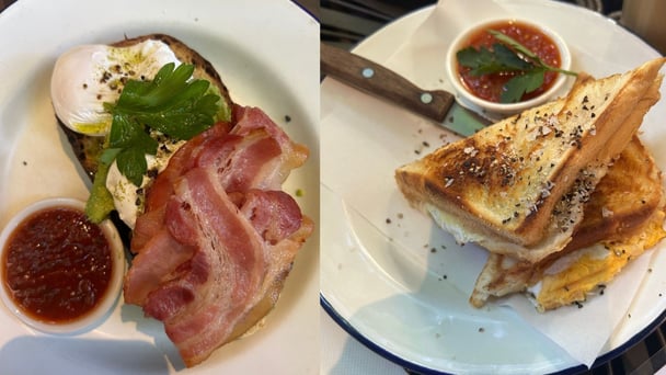Food at Alby & Esthers.
