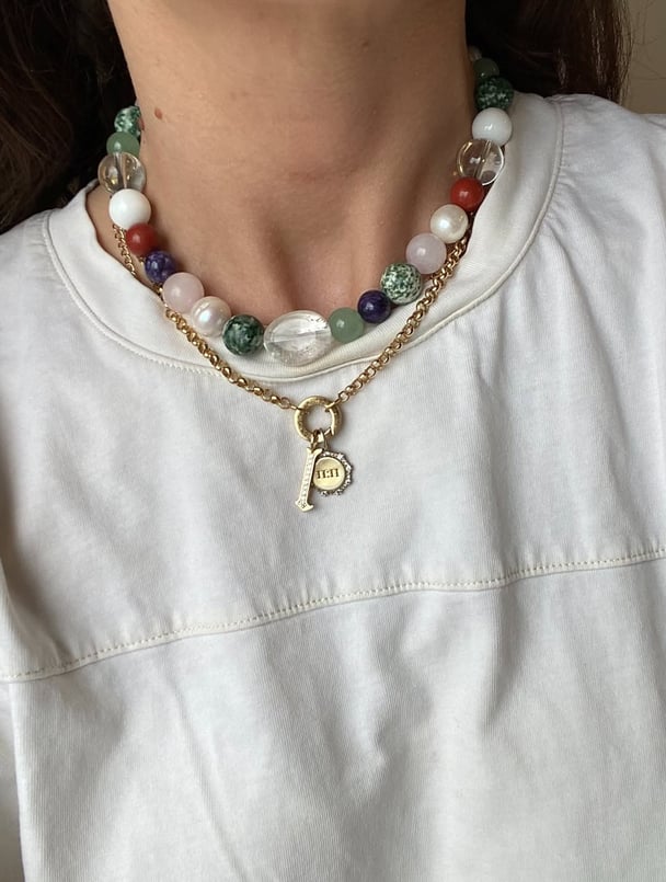 Beaded necklace by Gem Totem.
