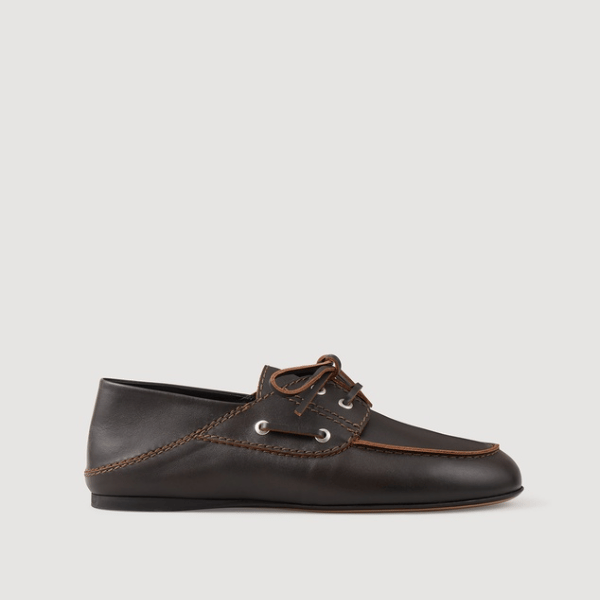 leather boat-style loafer from Sandro