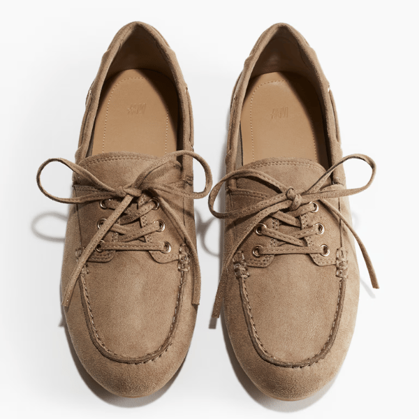 cotton canvas linings boat shoes from H&M