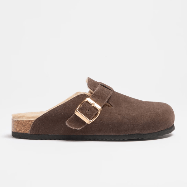 suede leather upper clog from Target