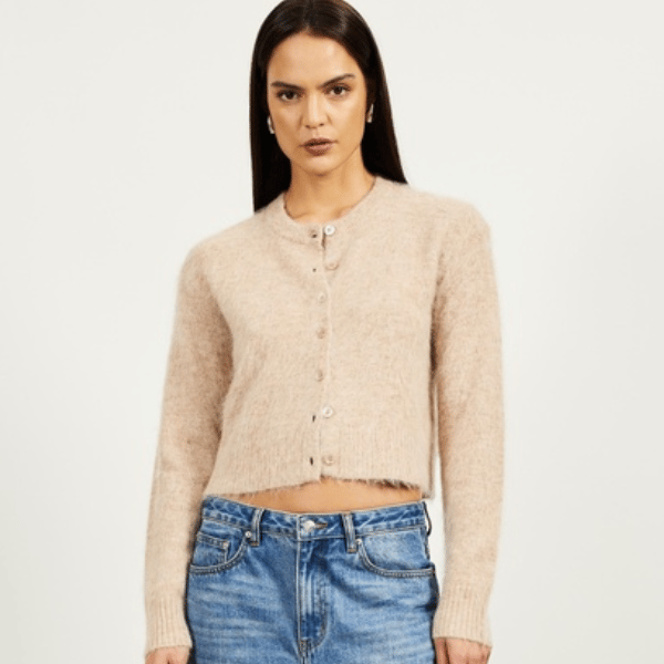 cropped design cardigan from Minima Esenciales
