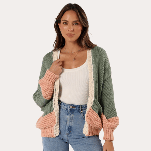 open front knit cardigan from Petal & Pup