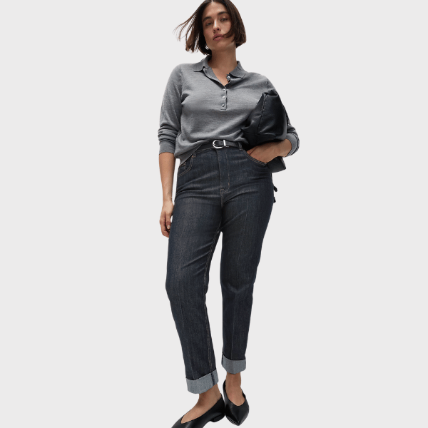 high waisted cigarette jeans from M&S