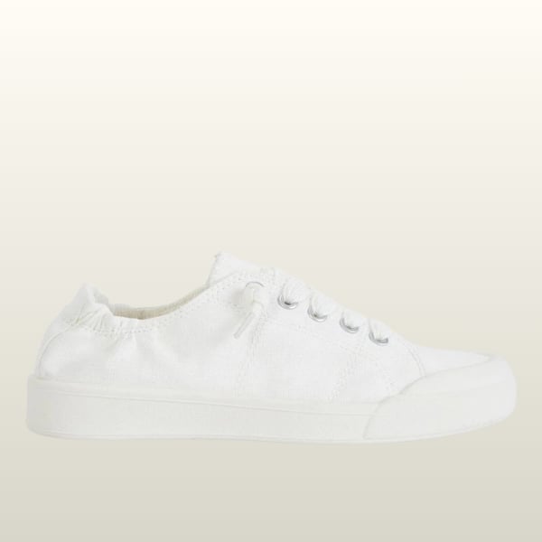 canvas sneaker with elasticised backfrom Sandler