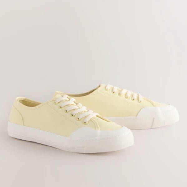 chunky baseball trainers in yellow from Next