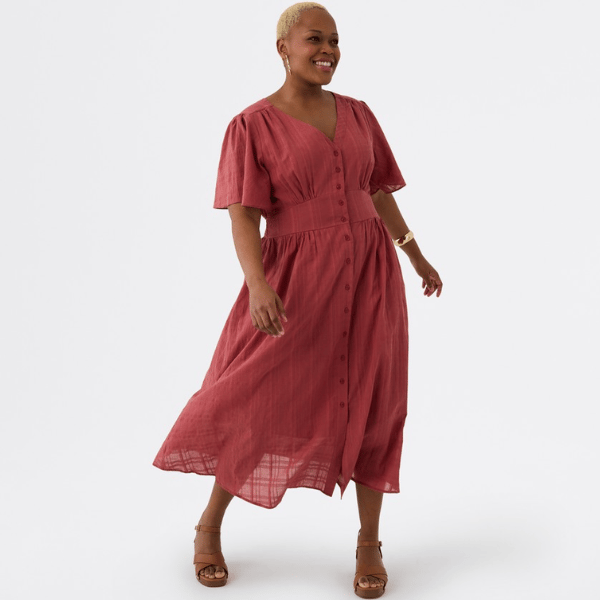 flowing midi length dress from Avella