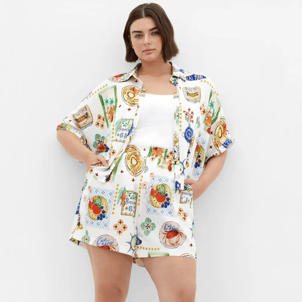 button-down front shirt from City Chic