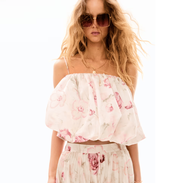 short cami in pink floral from H&M