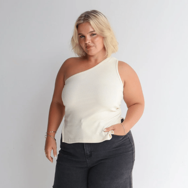one shoulder design top from Fayt The Label