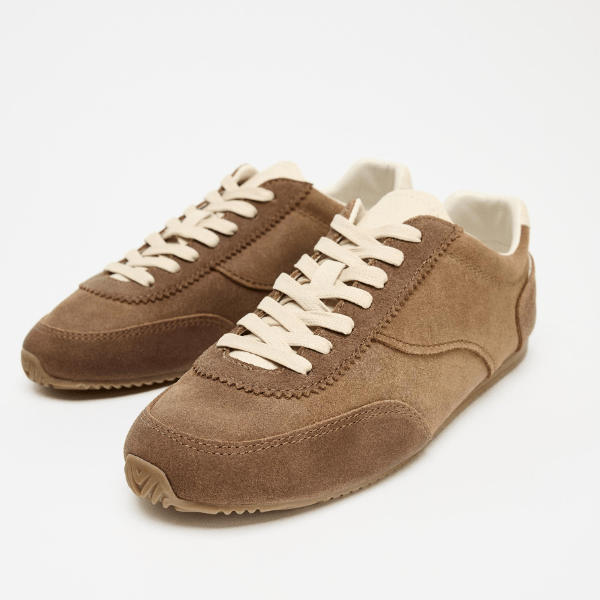 round toe trainers from Zara