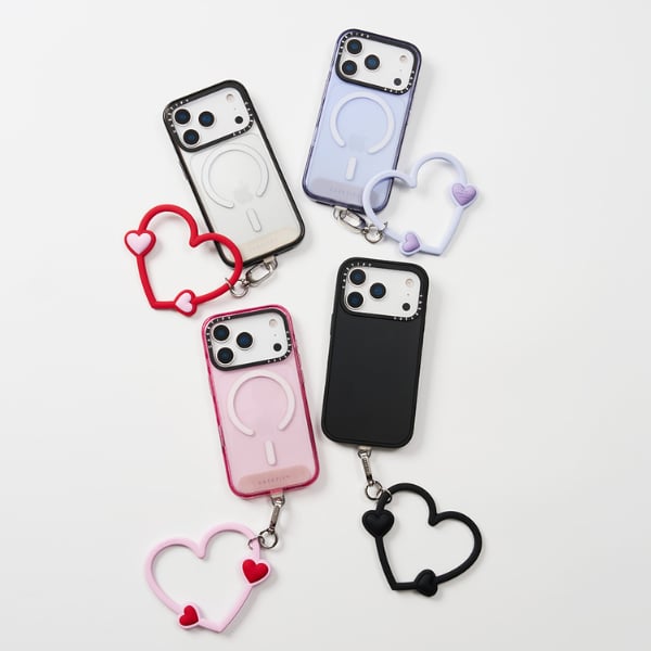 Heart shape phone wristlet from Casetify