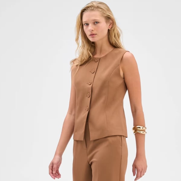 Crew neckline waistcoat from Kmart