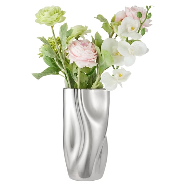 Chrome look vase from kmart.