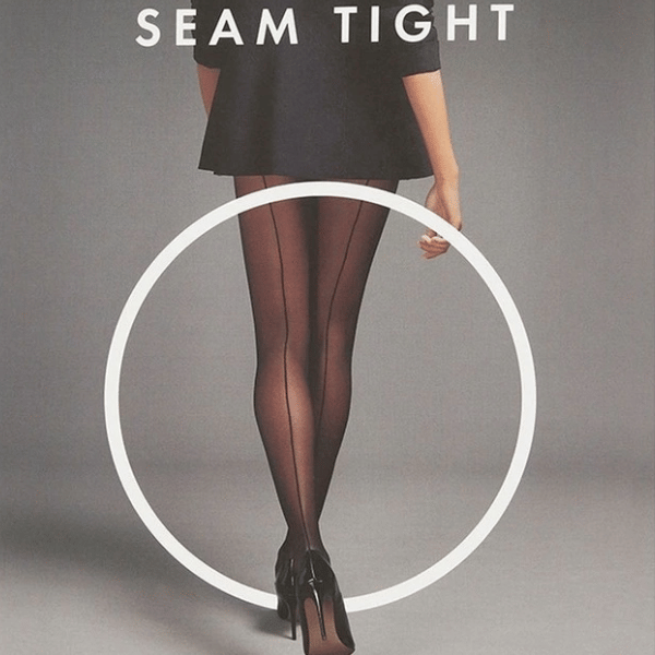 black centre back-seam tights from Voodoo