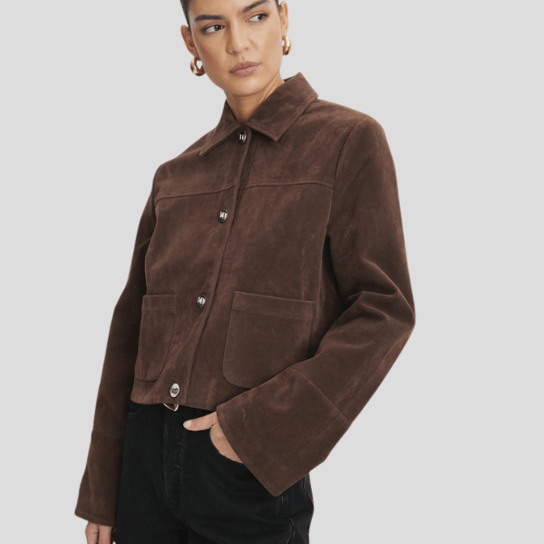 suede-look fabric jacket from Aere
