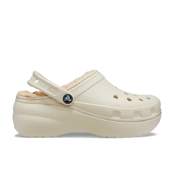 platform clog in cream from crocs