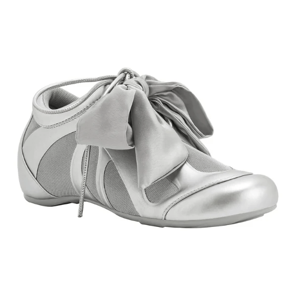 metallic sneaker with bowtie from JW Pei