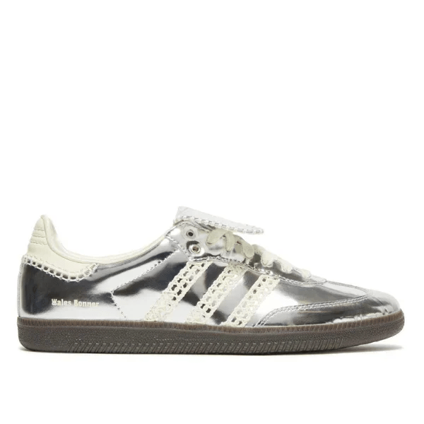 silver metallic sneaker from Adidas