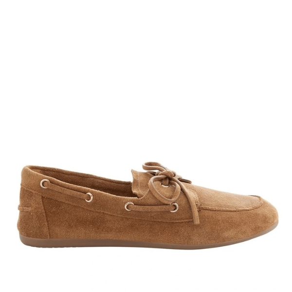 suede boat shoe in tan brown from Sandler