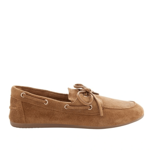 suede boat shoe in tan brown from Sandler
