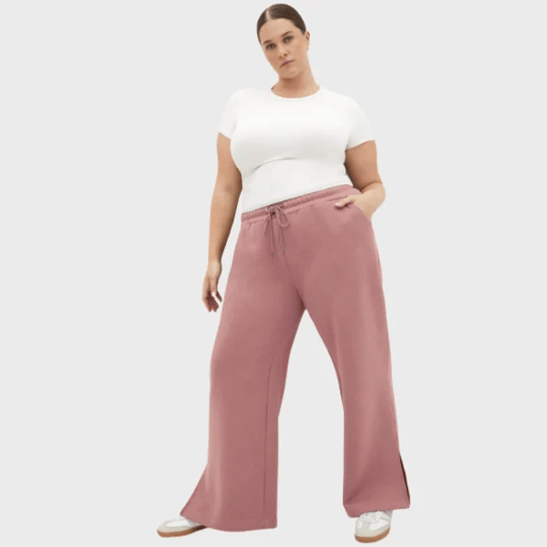 side split hem trackpants from city chic