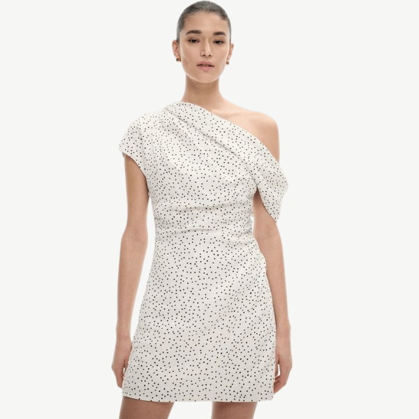 asymmetric neckline dress from Witchery