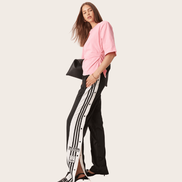 press-stud panels track pants from Adidas