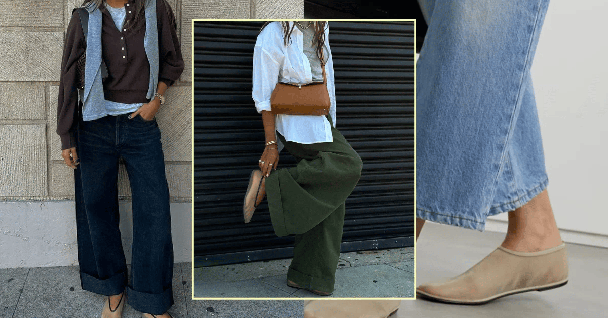 UGLY SHADOW☆US BEADS MASH FLAT SHOES 90s Nostalgia and The Row Are Bringing Back These 