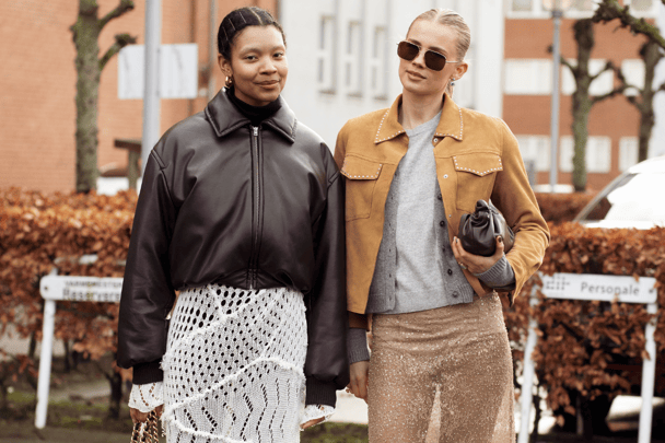 Sleek collared jackets are trending, as seen at Copenhagen Fashion Week