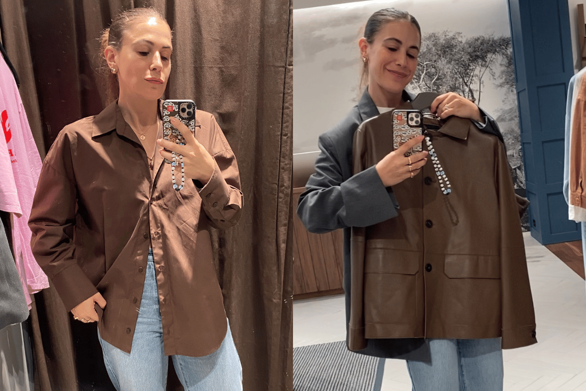 Writer shops for brown wardrobe pieces.