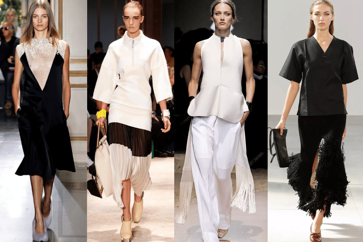Looks from Phoebe Philo's collections for Celine. 
