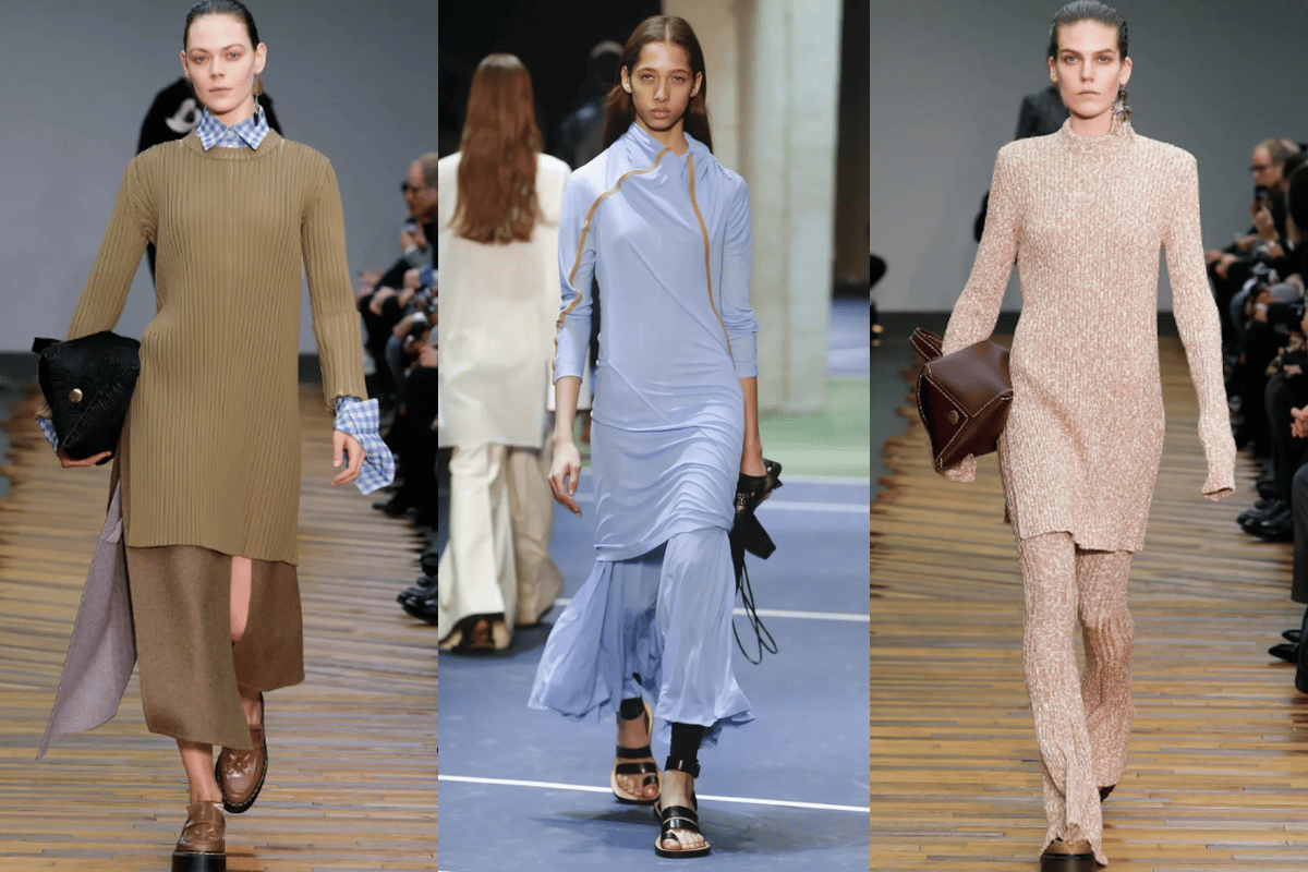 Looks from Phoebe Philo's collections for Celine. 